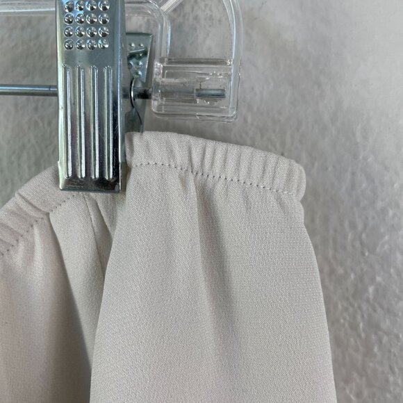 NEW Eileen Fisher Womens Plus 3X 100% Silk Georgette Luxe Trousers Pants Bone - Picture 11 of 13